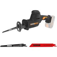Worx 20V Cordless Brushless Reciprocating Saw Body Only in Black Plastic