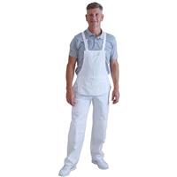 ProDec Contractor 100% Cotton Painter's Bib & Brace Medium in White