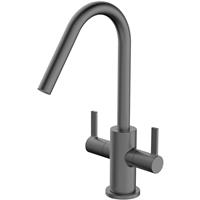 Bristan Cashew Easyfit Monobloc Sink Mixer Gun Metal in Grey Brass
