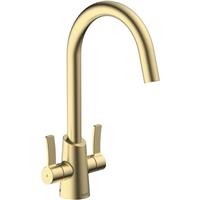 Bristan Acorn Easyfit Mono Mixer Kitchen Tap Brushed in Brass Steel