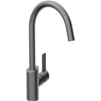 Bristan Maple Easyfit Mono Sink Mixer Kitchen Tap Gun Metal in Grey Stainless Steel