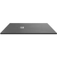 Nuie Hydro45 Rectangular Shower Tray 1700 x 700mm Grey in Grey Slate Acrylic