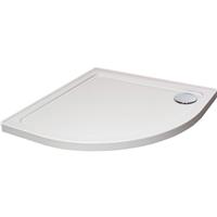 Nuie Hydro45 Quadrant Shower Tray with Upstands 800 x 800mm in White Acrylic