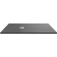 Nuie Hydro45 Rectangular Slimline Shower Tray 1700 x 800mm Grey in Grey Slate Acrylic