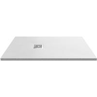 Nuie Hydro45 Rectangular Shower Tray 1200 x 700mm White in White Slate Acrylic