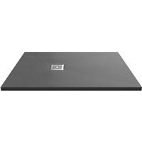 Nuie Hydro45 Rectangular Slimline Shower Tray 1200 x 900mm Grey in Grey Slate Acrylic