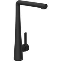 Bristan Pine Easyfit Mono Sink Mixer Kitchen Tap in Black Steel