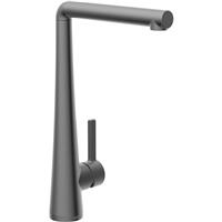 Bristan Pine Easyfit Mono Sink Mixer Kitchen Tap Gun Metal in Grey Steel