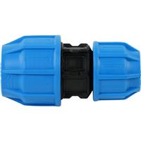 JG Speedfit John Guest MDPE Compression Reducing Coupling 32mm x 20mm in Black/Blue