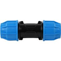 JG Speedfit John Guest MDPE Compression Repair Coupling 32mm in Black/Blue