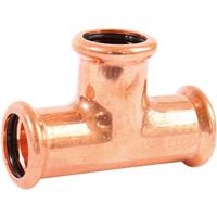 Made4Trade Press Fit Equal Tee 22mm (10 Pack) in Copper