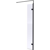 Nuie Semi-Frameless 300mm Wetroom Panel Matt in Black