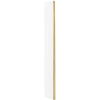 Nuie Frameless 250mm Wetroom Return Screen Brushed in Brass