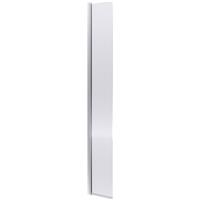 Nuie Fluted Hinged 300mm Wetroom Screen in Chrome