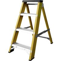 Lyte Ladders Lyte Heavy Duty Fibreglass Swingback Step Ladder 4 Tread