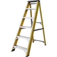 Lyte Ladders Lyte Heavy Duty Fibreglass Swingback Step Ladder 6 Tread