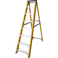 Lyte Ladders Lyte Heavy Duty Fibreglass Swingback Step Ladder 8 Tread