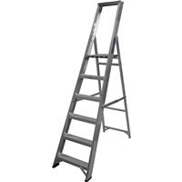 Lyte Ladders Lyte Industrial Platform Aluminium Step Ladder 6 Tread