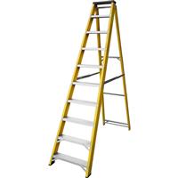 Lyte Ladders Lyte Heavy Duty Fibreglass Swingback Step Ladder 10 Tread
