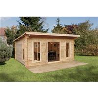Forest Garden Mendip Log Cabin (34kg Polyester Felt