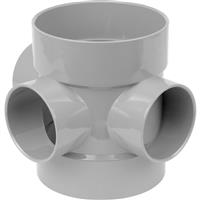 Aquaflow Short Boss Pipe mm in Grey