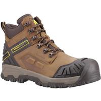 Amblers Safety Men's Amblers Detonate Hi Leg Waterproof Rugged Safety Boots in Brown