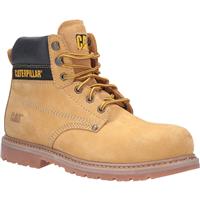CAT Men's Striver XL Waterproof Safety Dealer Boots /Yellow in Brown