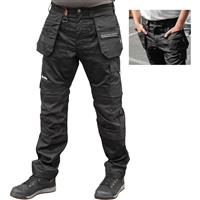 Scruffs Men's Trade Flex Holster Pocket Trousers in Black