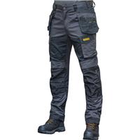 DeWalt Men's Westport Ripstop Stretch Holster Pocket Trousers /Black in Grey