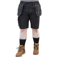 Stanley FatMax Men's Carbondale Full Stretch Holster Pocket Shorts in Black
