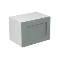 Kitchen Kit Flatpack J-Pull Kitchen Cabinet Short Wall Bridge Unit Matt Sage mm in Green