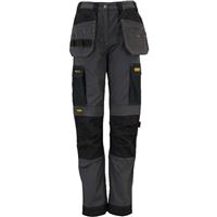 DeWalt Women's Ladies Roseville Holster Pocket Slim Fit Trousers /Black W/L31 in Grey