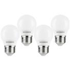 Wessex Electrical Wessex LED Frosted Dimmable Mini Globe Bulb Lamp 4.2W ES 470lm (4 Pack)
