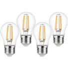 Wessex Electrical Wessex LED Filament Dimmable Mini Globe Bulb Lamp 3.4W ES 470lm (4 Pack)