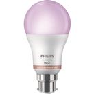 Philips WiZ LED A60 Colour Smart Light Bulb B22 8.5W (1 Pack)