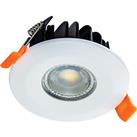 Integral LED Integrated Fire Rated IP65 Dimmable WarmTone Downlight 6W 450lm in White Chrome