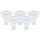 Integral LED Glass GU10 Dimmable Lamp 3.6W Warm White 345lm (5 Pack)