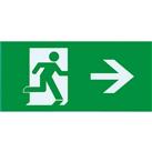 Integral LED Slimline IP20 LED Emergency Exit Sign Box Right Arrow Sign Only