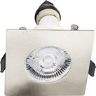 Integral LED Square Evofire IP65 Fire Rated Downlight Satin in Nickel