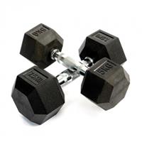 Ironman Rubber Coated Hex 5kg Dumbbell Pair