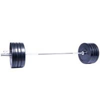 Ironman 105kg Olympic Bumper Weight Set with 72" Olympic Weight Bar