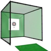 Hillman PGM 2m Heavy Duty Golf Practice Cage and Large Practice Mat Package