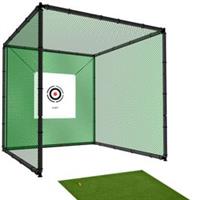 Hillman PGM 2m Heavy Duty Golf Practice Cage and Large Deluxe Practice Mat Package