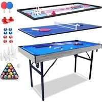 Walker & Simpson 4.5ft 5in1 Multi-Games Table with Folding Legs