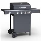 Embermann Grill Master 4 Burner Barbecue with Side Burner