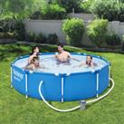 BestWay 10ft x 30inch Steel Pro Above Ground Swimming Pool Set