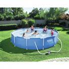 BestWay 12ft x 30inch Steel Pro Above Ground Swimming Pool Set