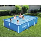 Bestway 8ft 6inch Rectangular Above Ground Steel Pro Swimming Pool