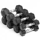 Ironman Rubber Coated Hex 30kg Dumbbell