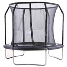 Big Air Extreme 8ft Trampoline with Safety Enclosure Black